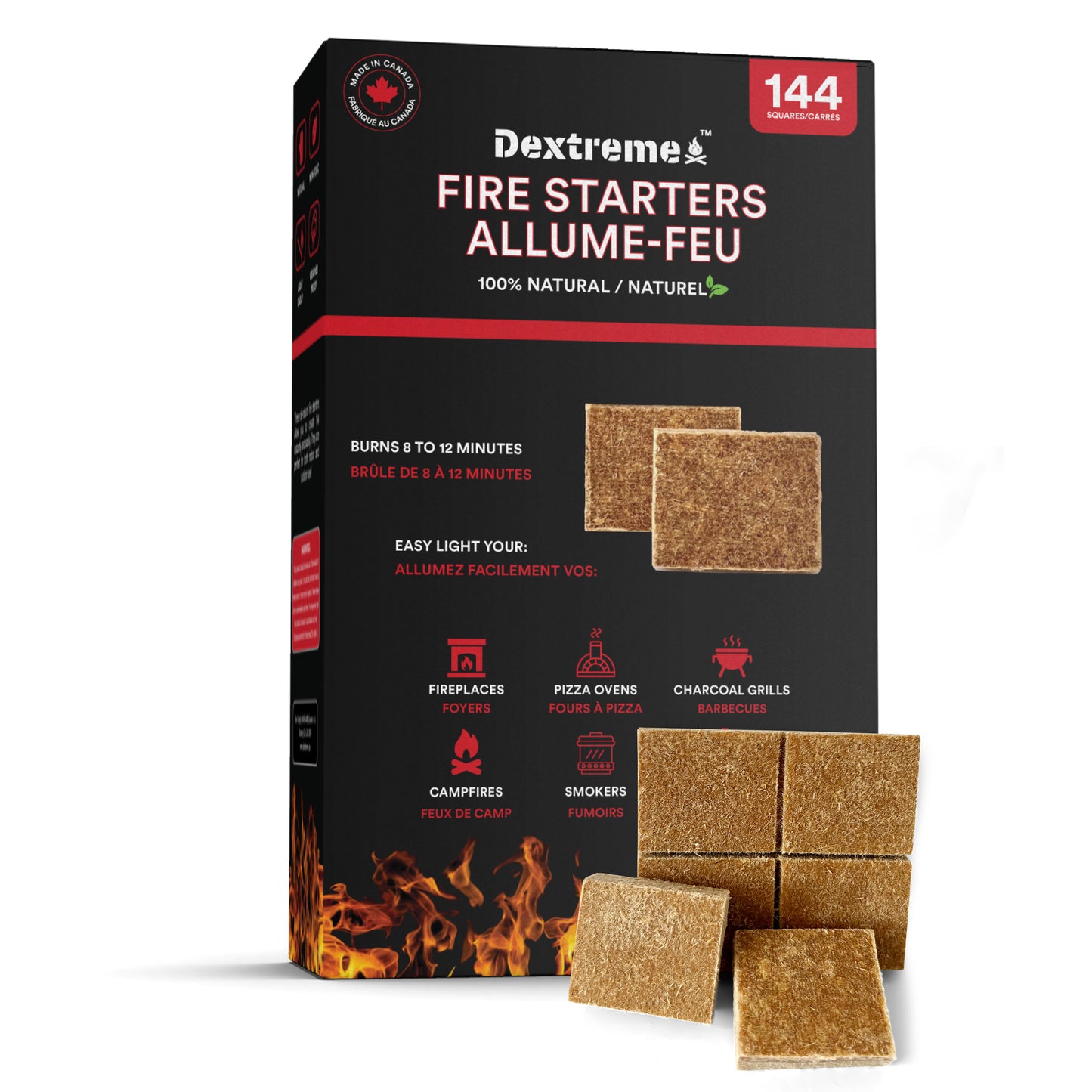 Dextreme Allume-Feu en Cubes 48 Pcs