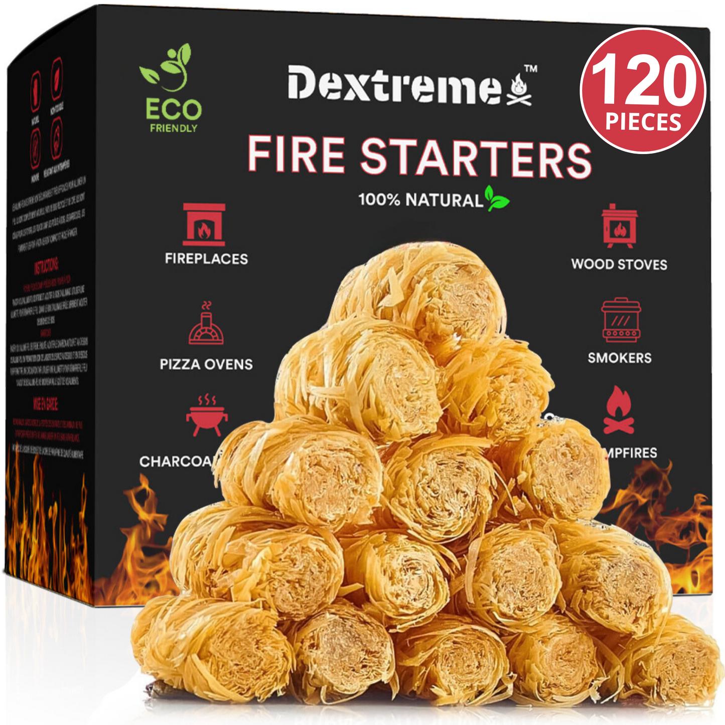 Allume Feu Naturel Dextreme 60 pcs